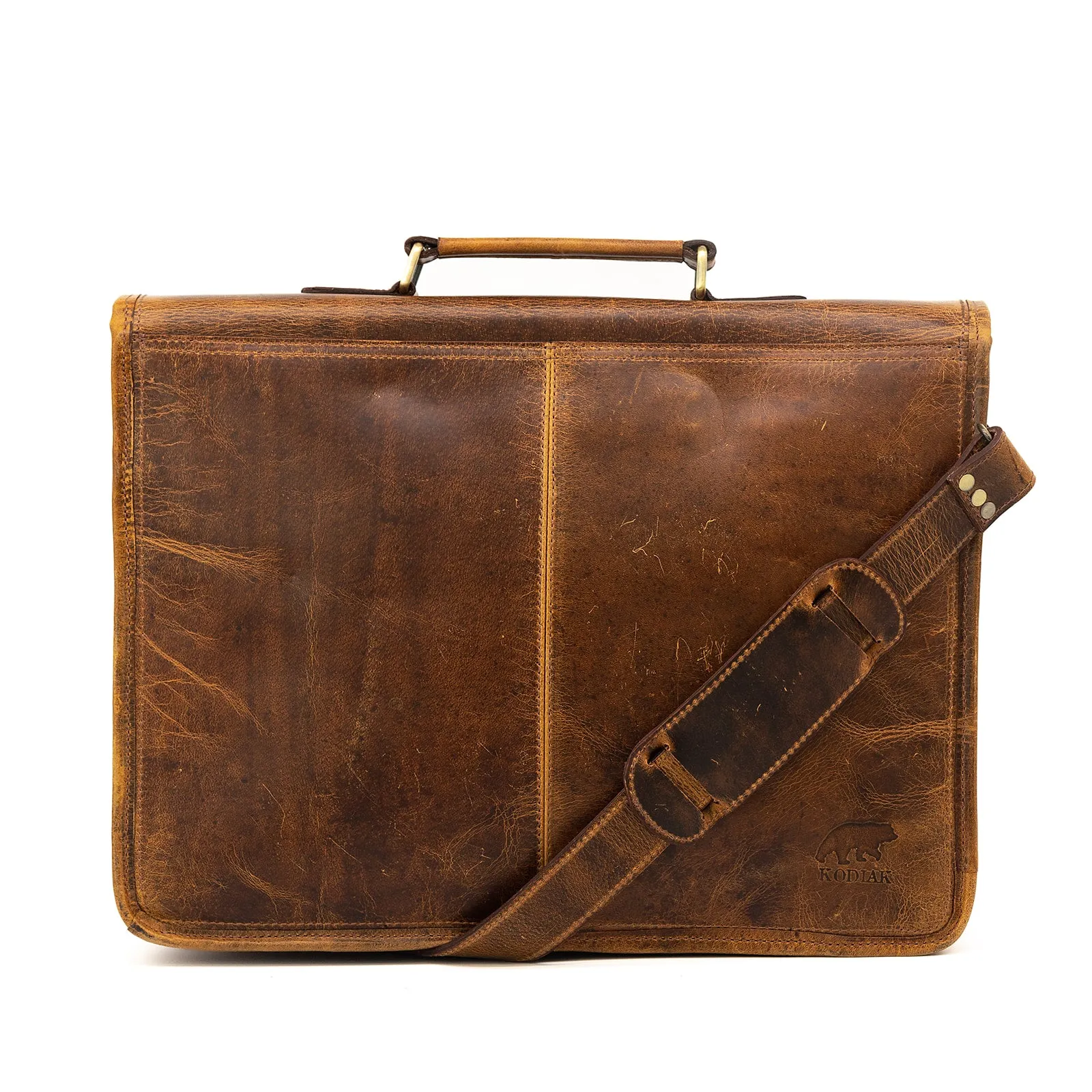 18 inch Buffalo Leather Briefcase