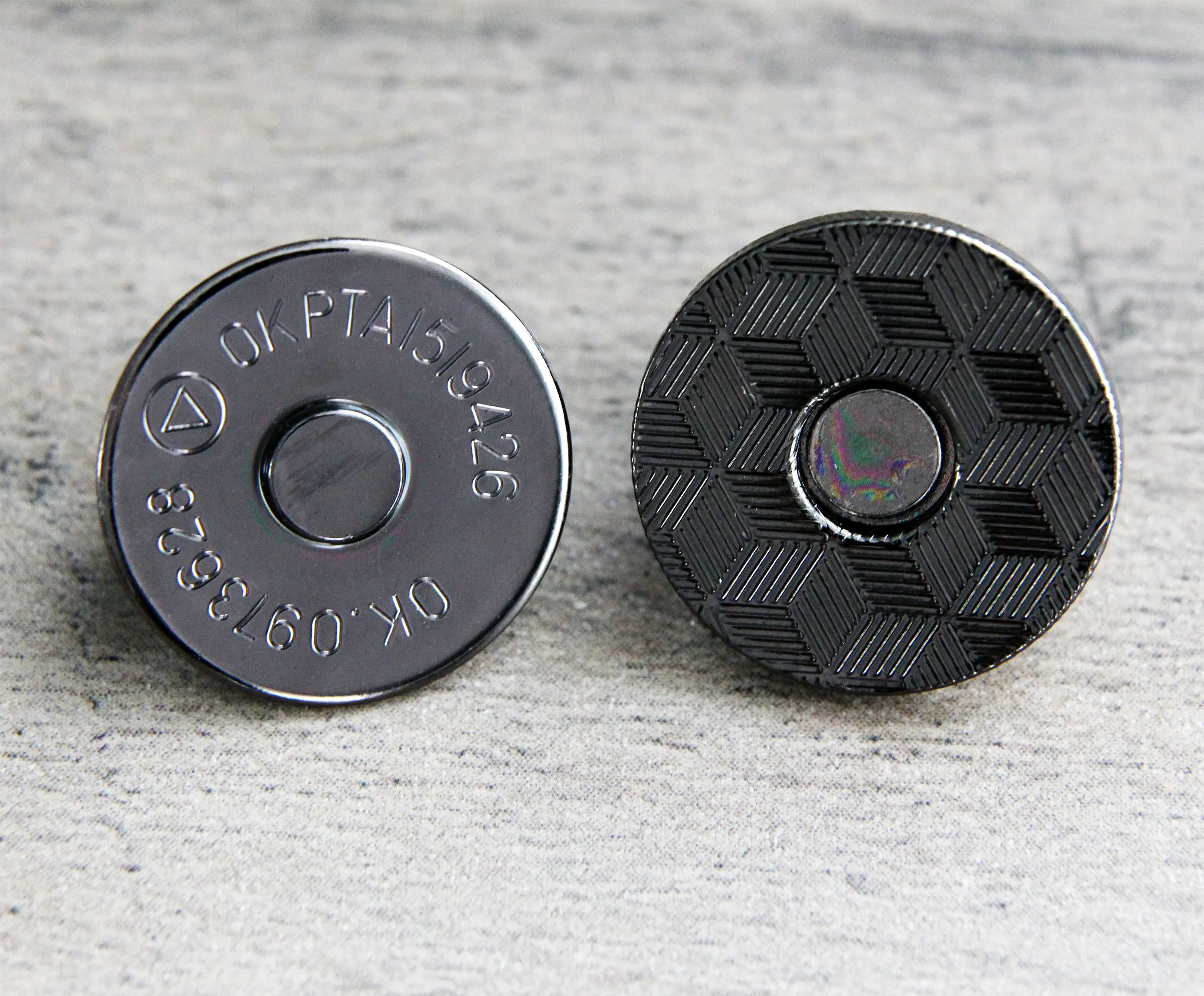 18mm Thin Magnetic Snaps (5pc)