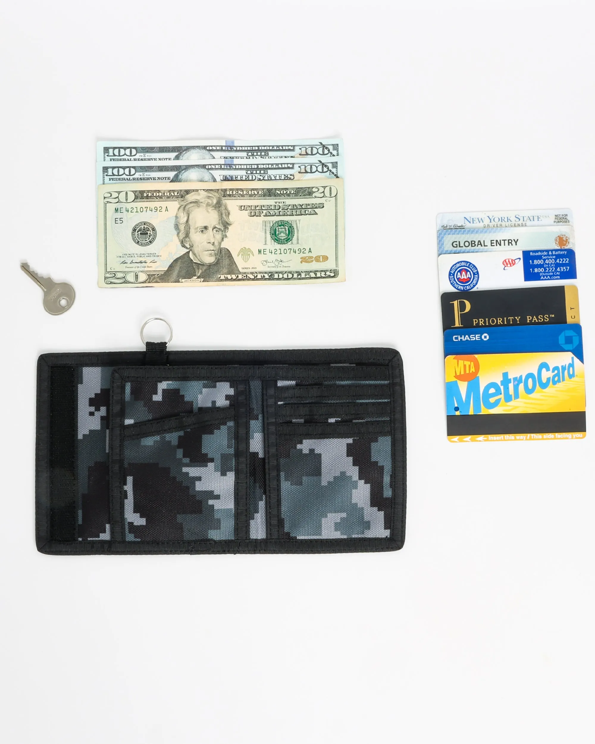 80's Wallet | Bi-Fold RFID |BLACK CAMO