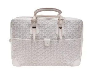 Ambassade PM Travel Bag White Briefcase Laptop Messenger Handbag