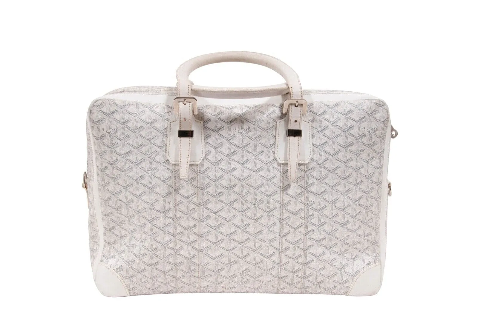 Ambassade PM Travel Bag White Briefcase Laptop Messenger Handbag