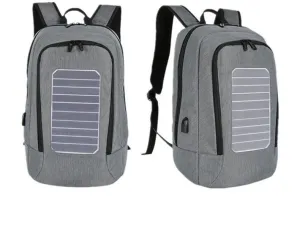 Anti-Theft Solar Powered 15" Laptop Backpack with USB Charging