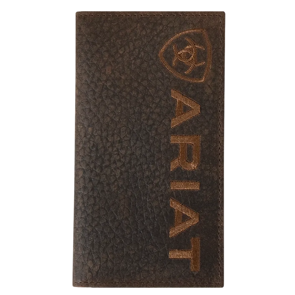 Ariat Bullhide Brown Embroidered Rodeo Wallet A3554302