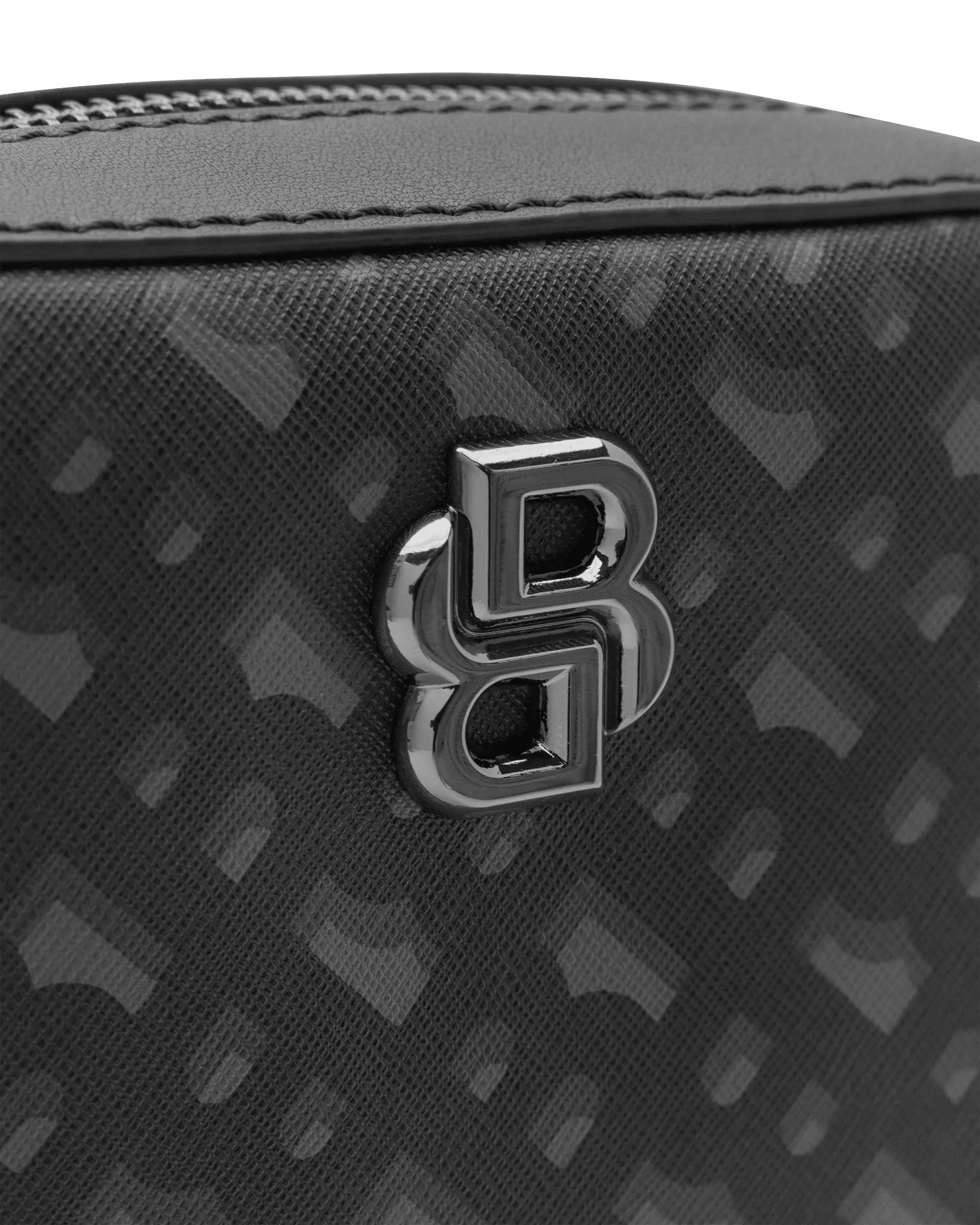 B-Icon Monogram Reporter Bag