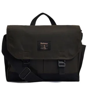 Barbour Field Wax Messenger Bag Olive