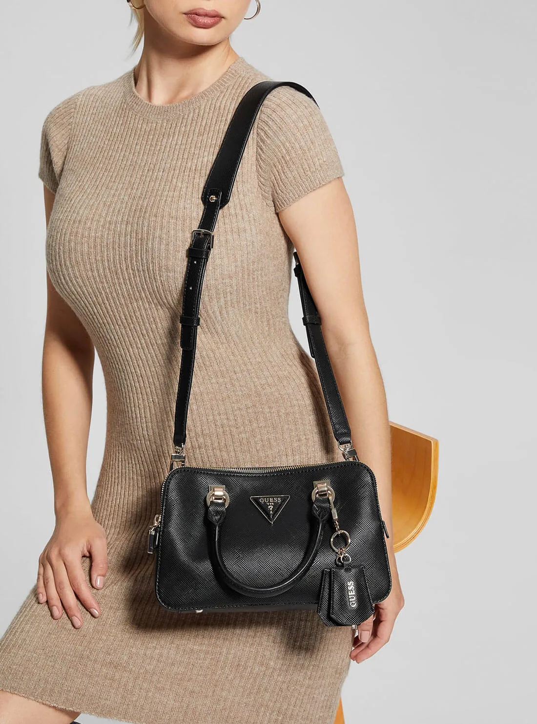 Black Brynlee Small Status Satchel Bag