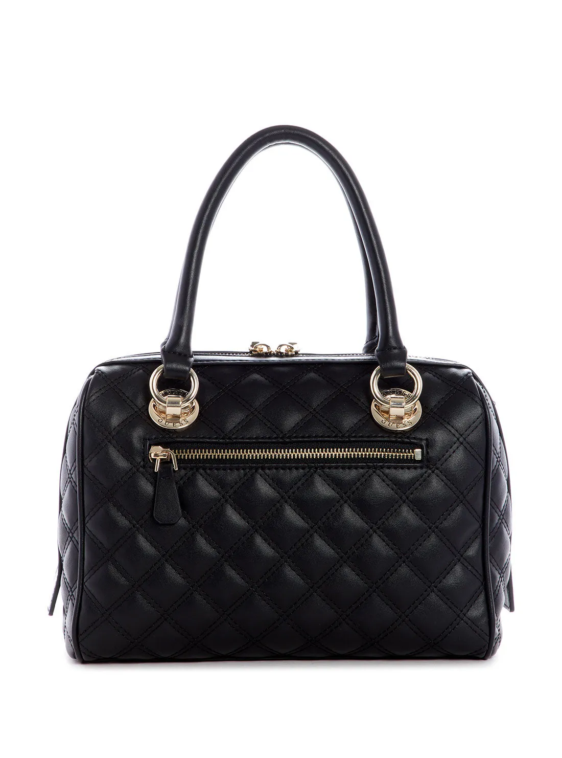 Black Cessily Box Satchel Bag