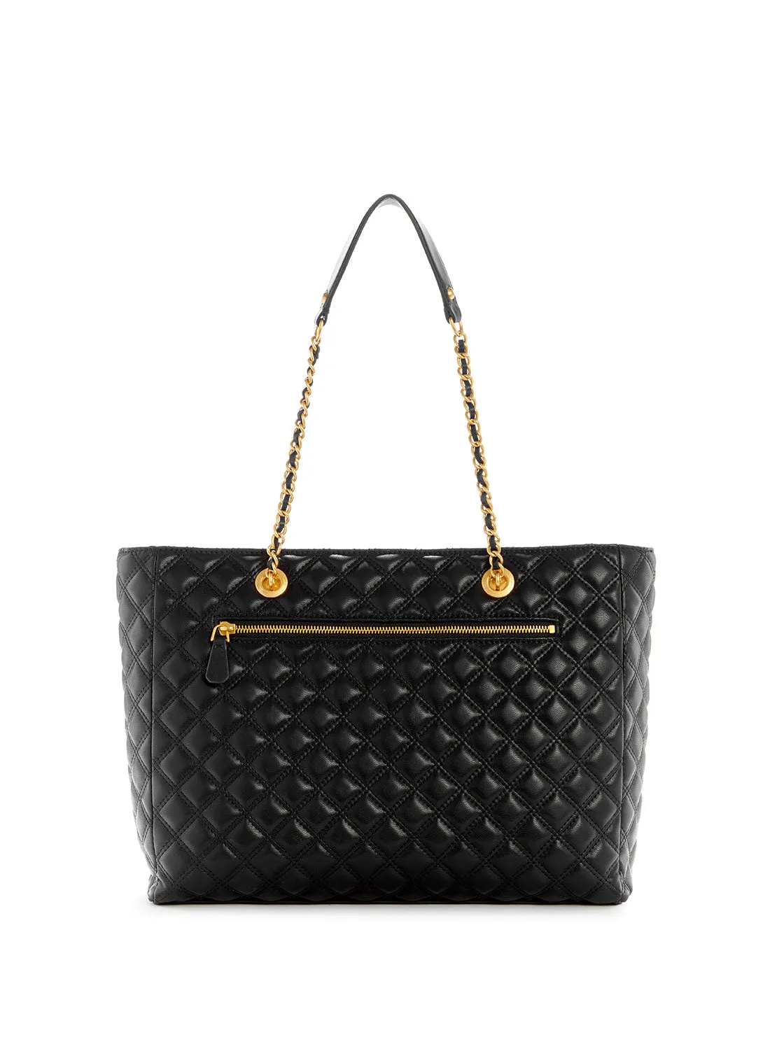 Black Giully Quilted Tote Bag