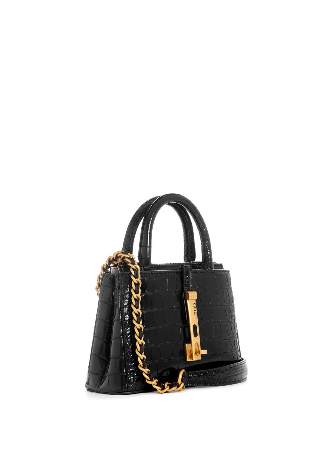 Black James Mini Satchel Bag