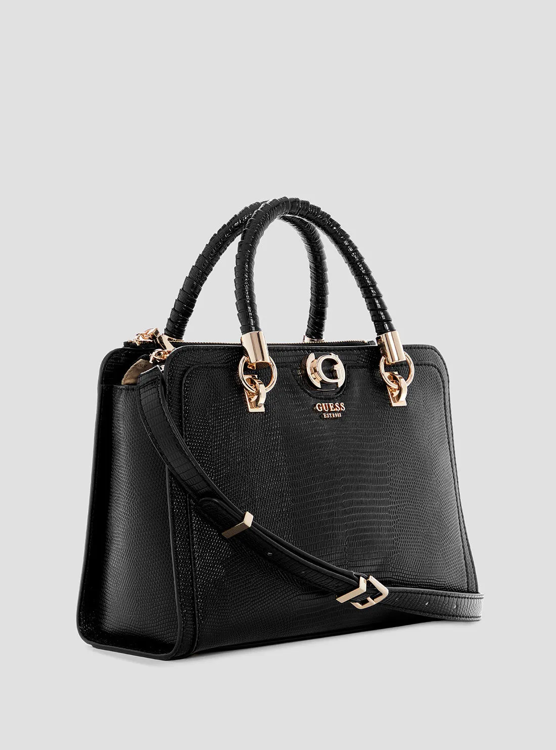 Black Orlina Satchel Bag