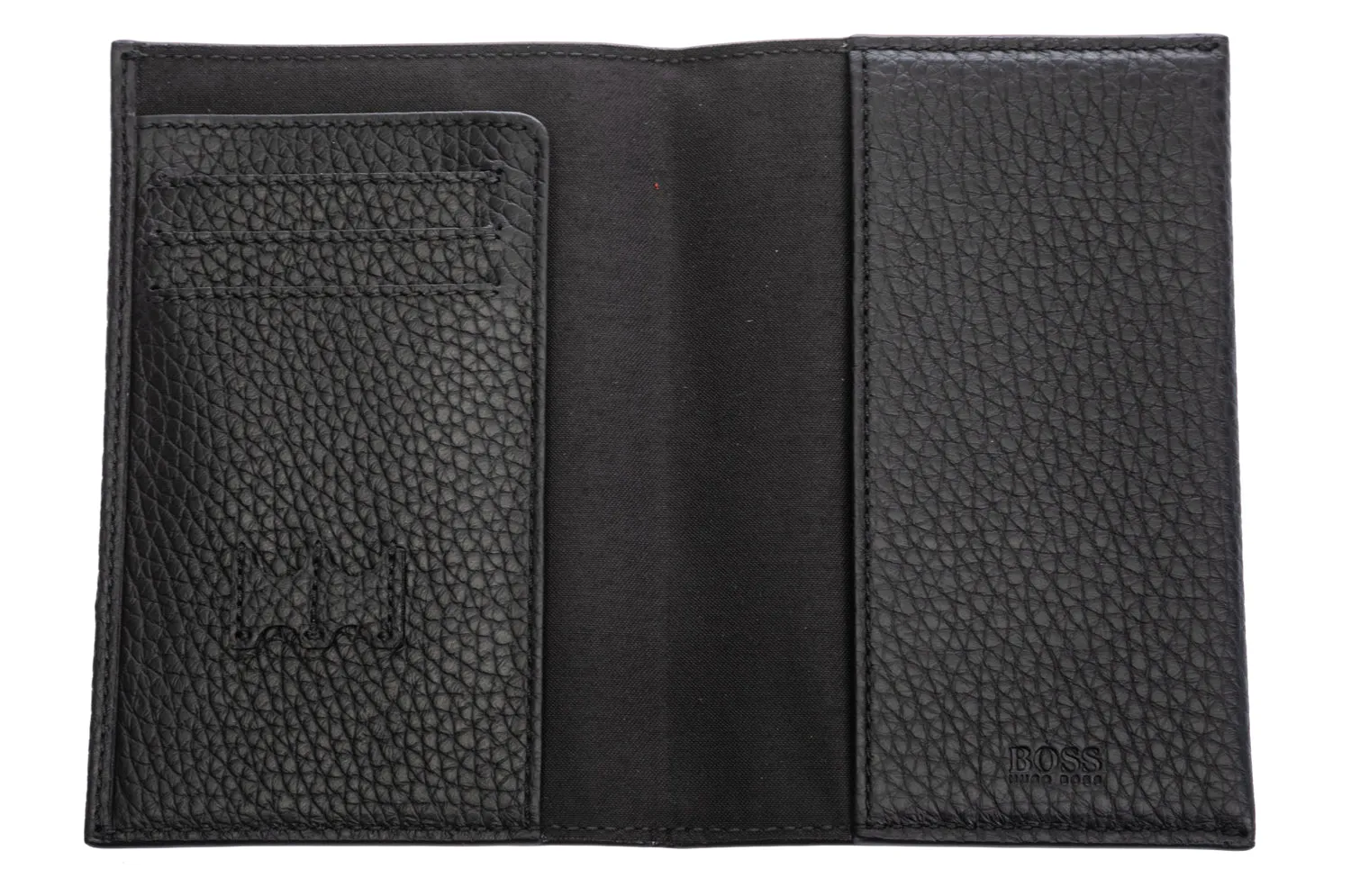 BOSS Crosstown Passport Holder in Black