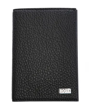 BOSS Crosstown Passport Holder in Black