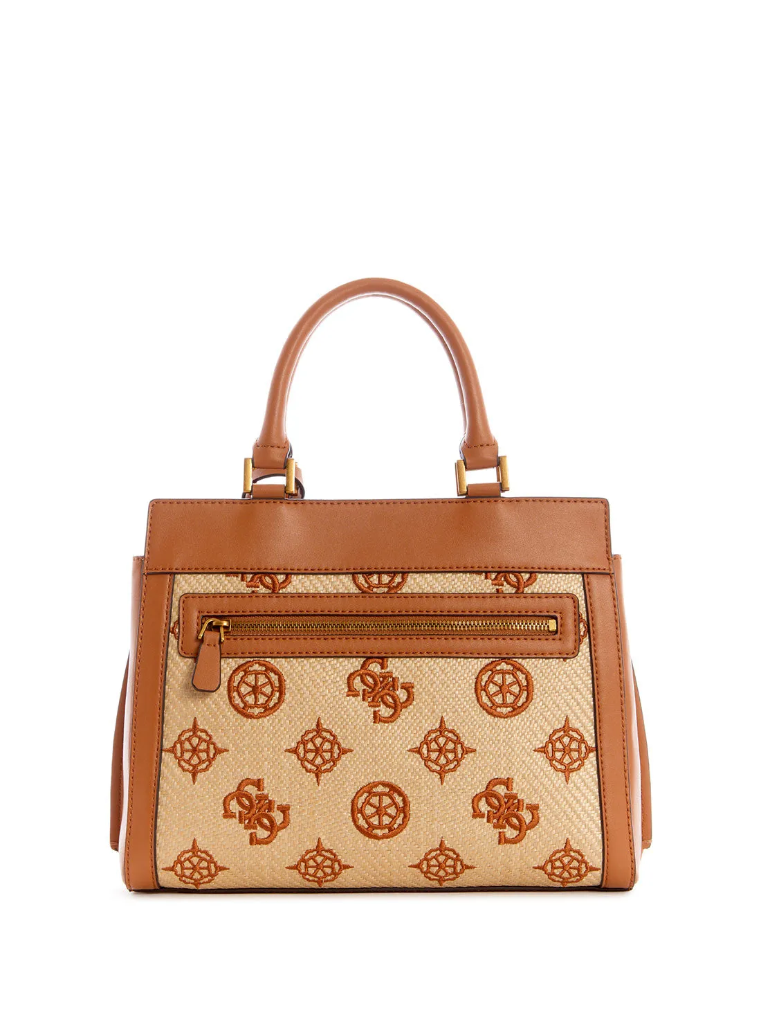 Brown Katey Raffia Luxury Satchel Bag