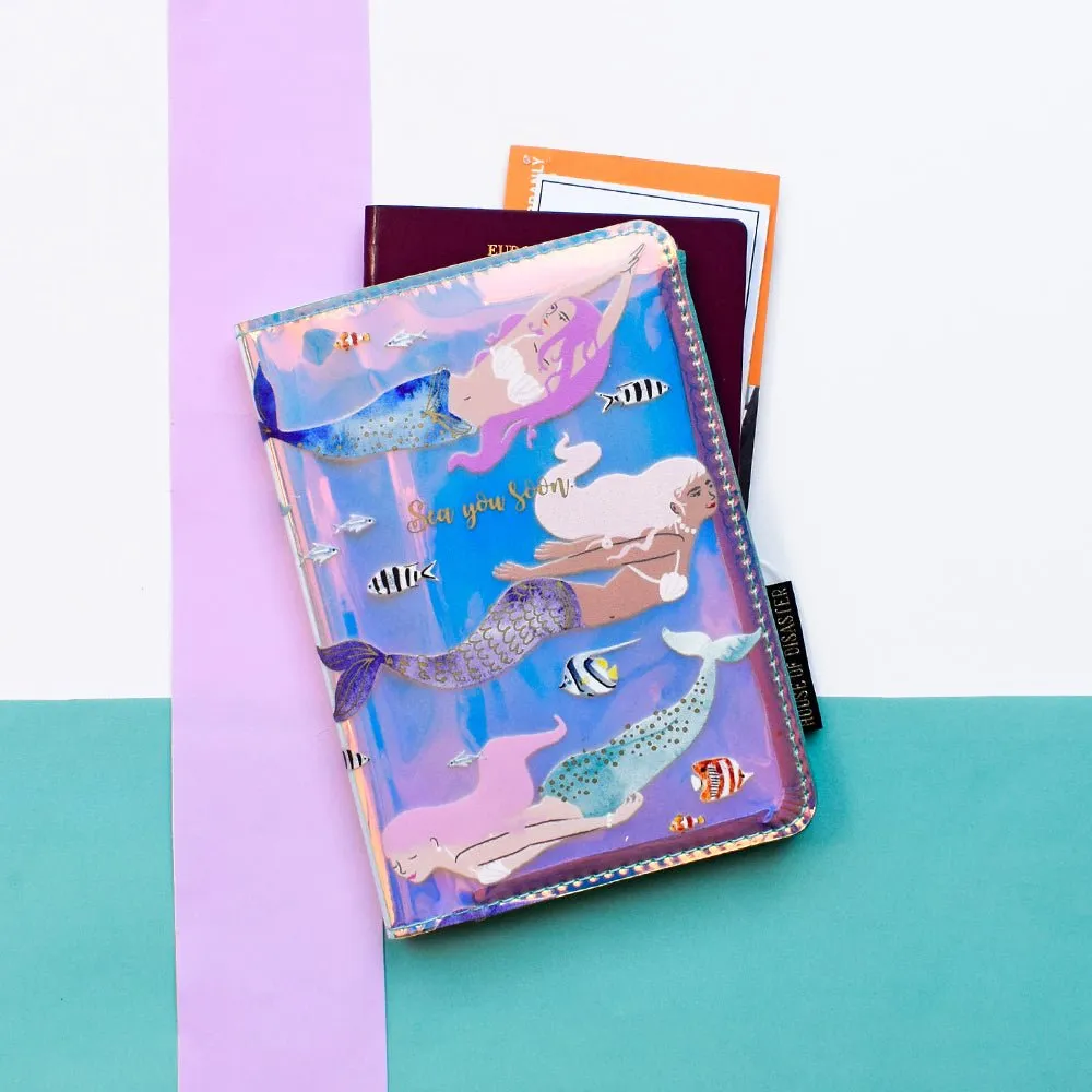 By The Sea Mermaid Passport Holder