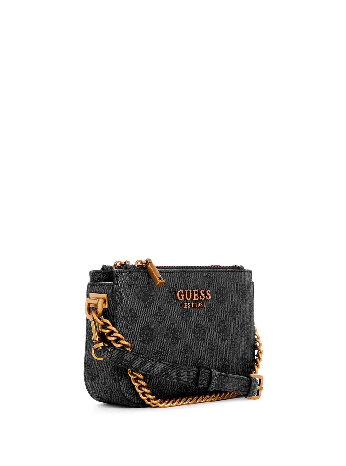 Charcoal Logo Fynna Mini Status Crossbody Bag