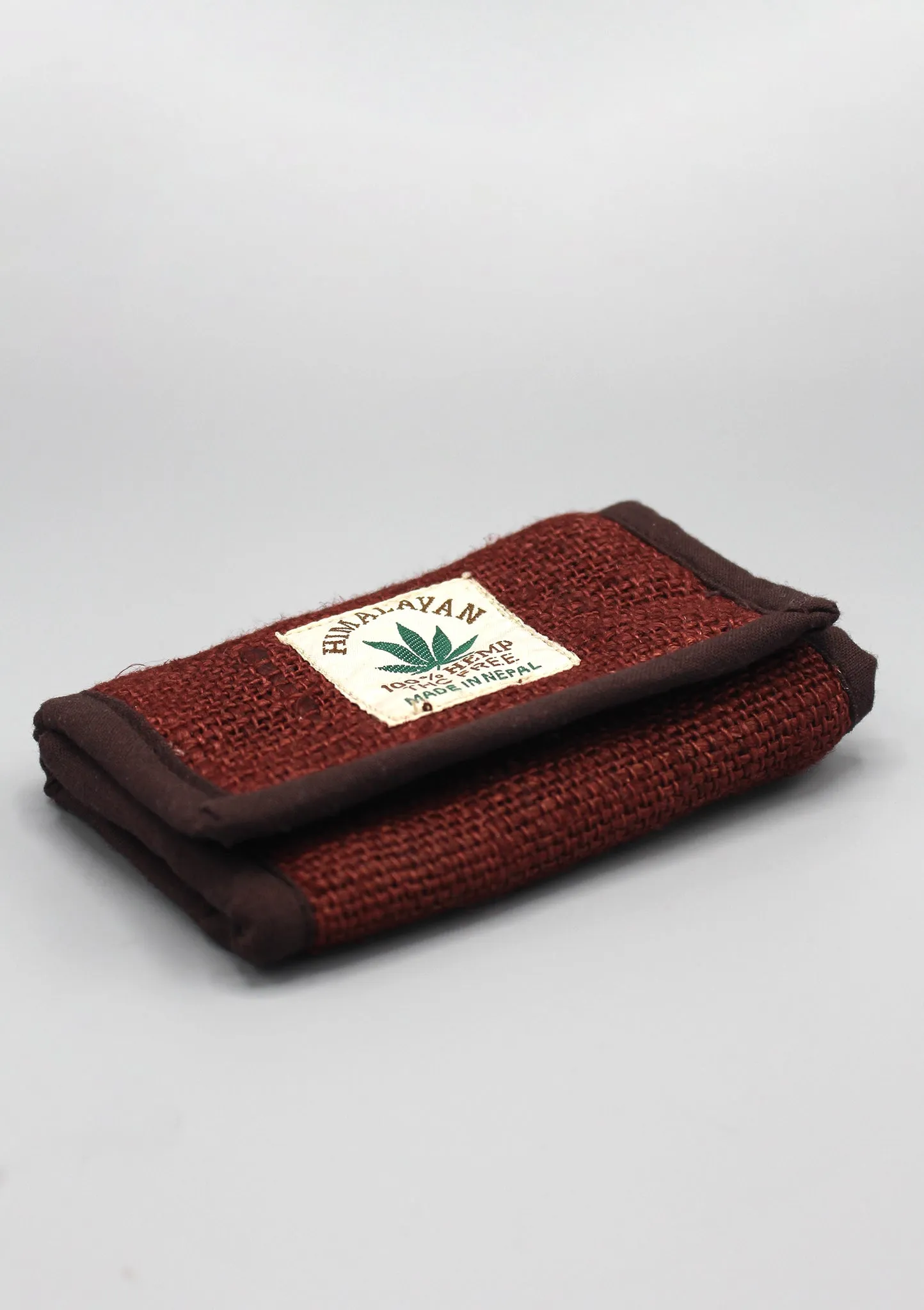 Chocolate Brown Hemp Tri Fold Wallet