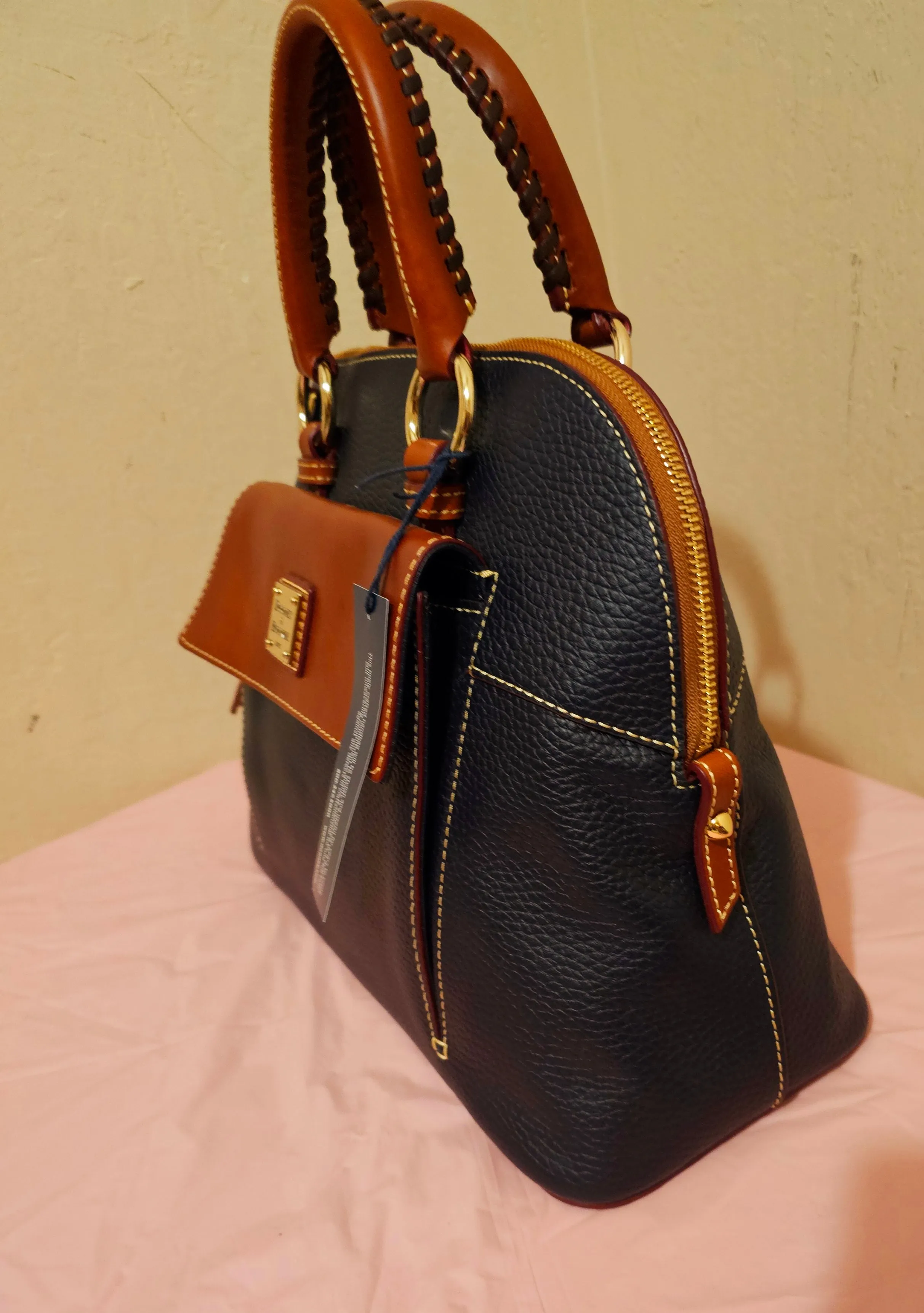 Dooney Bourke Florentine Set: Ocean Blue Satchel  Shoulderbag Crossbody w/Wallet