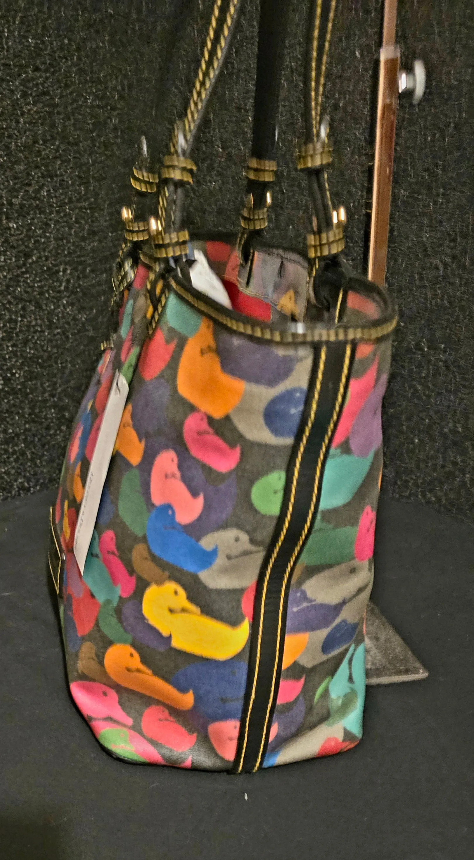 Dooney Bourke Limited Edition Multicolor Duck Tote Satchel Shoulderbag