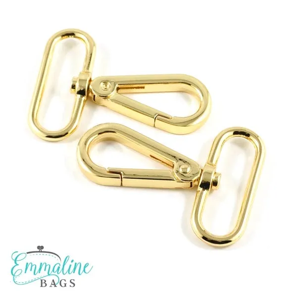 Emmaline Swivel Snap Hook - 1.25" Flat Hook Profile