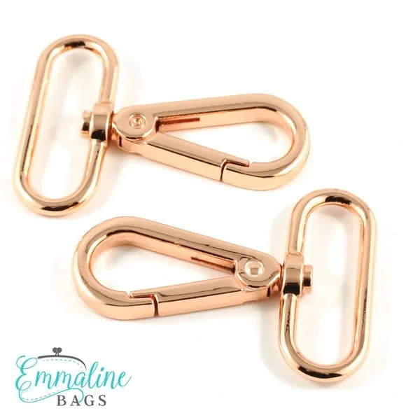 Emmaline Swivel Snap Hook - 1.25" Flat Hook Profile