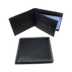 Empire Cove VIP Classic Genuine Leather Slim Bifold Wallets Side Flip ID Compartment