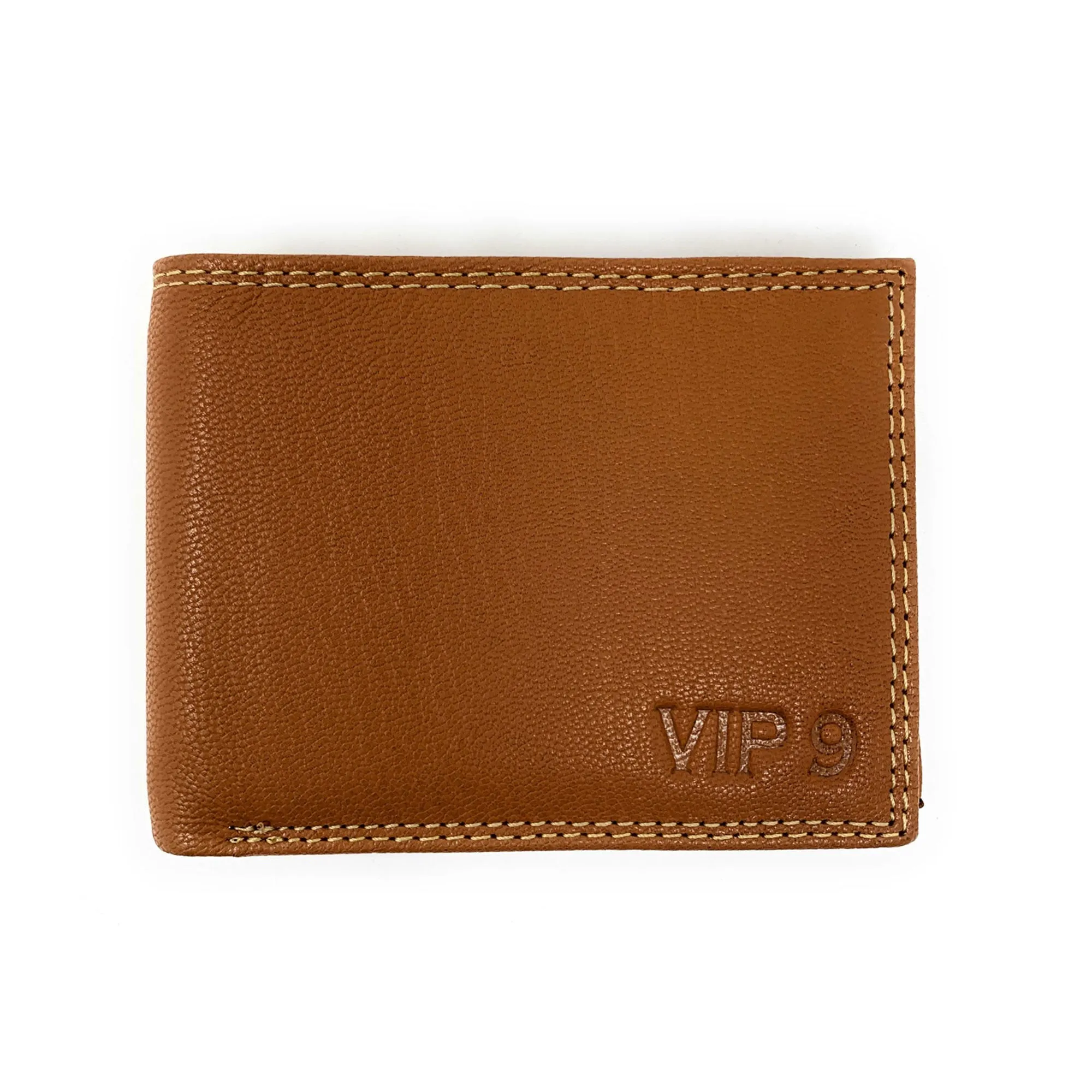 Empire Cove VIP Classic Genuine Leather Slim Bifold Wallets Side Flip ID Compartment