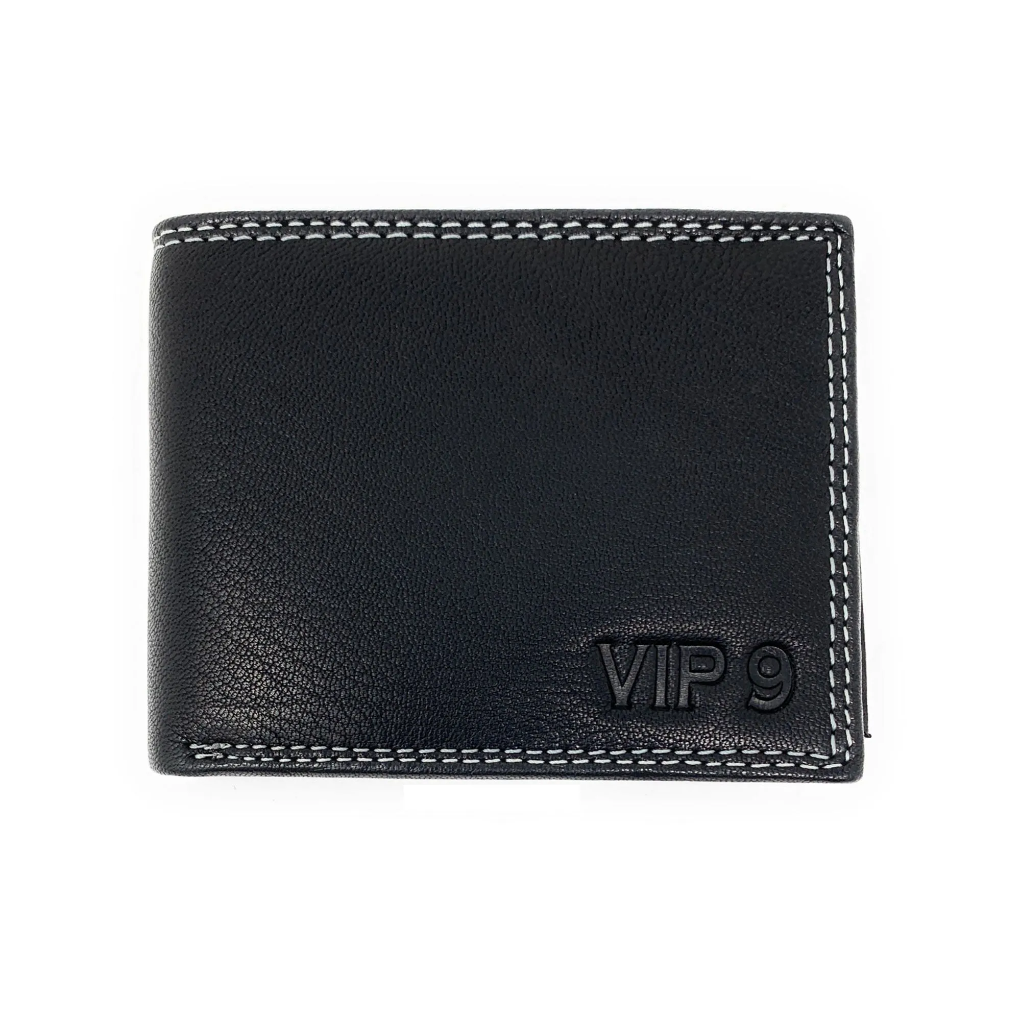 Empire Cove VIP Classic Genuine Leather Slim Bifold Wallets Side Flip ID Compartment