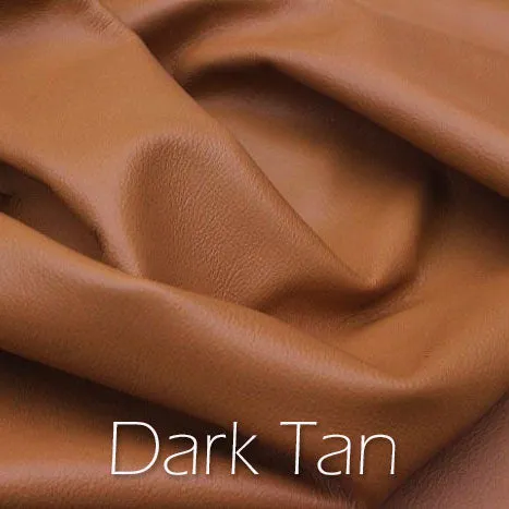 Finished Dark Tan Leather Strapping - 3/4 inch (0.75") Wide - for DIY, Leathercrafting, Repair & more