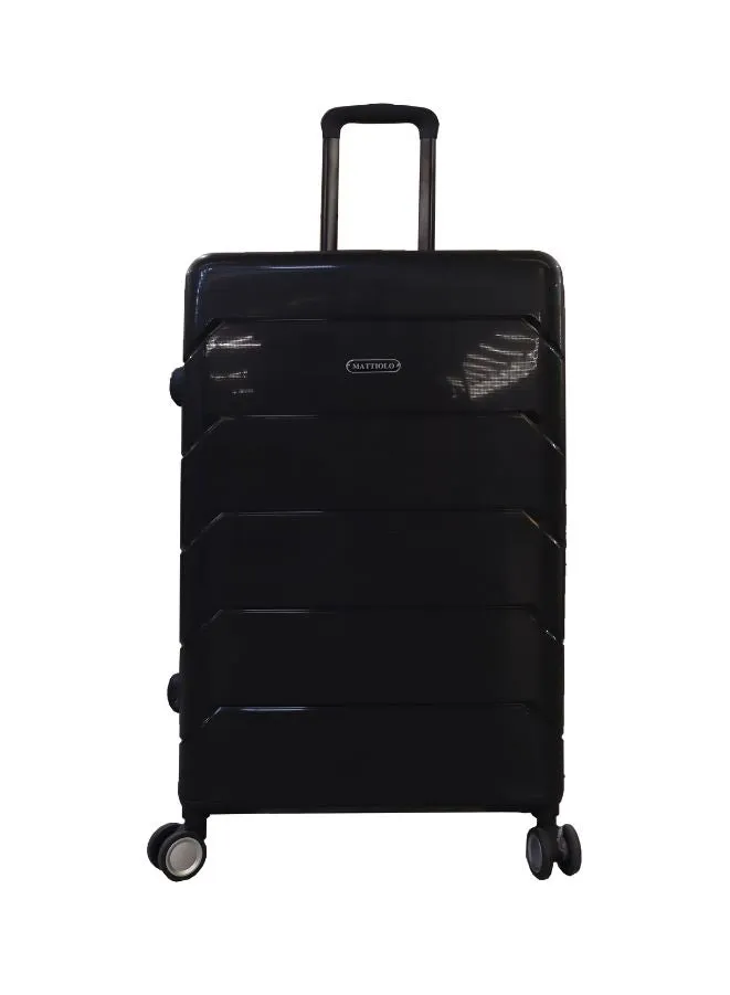 Gai Mattiolo 4-Wheeled Trolley Bag, PP Material, Italian Design, Lightweight and Durable Travel Suitcase, Set of 3