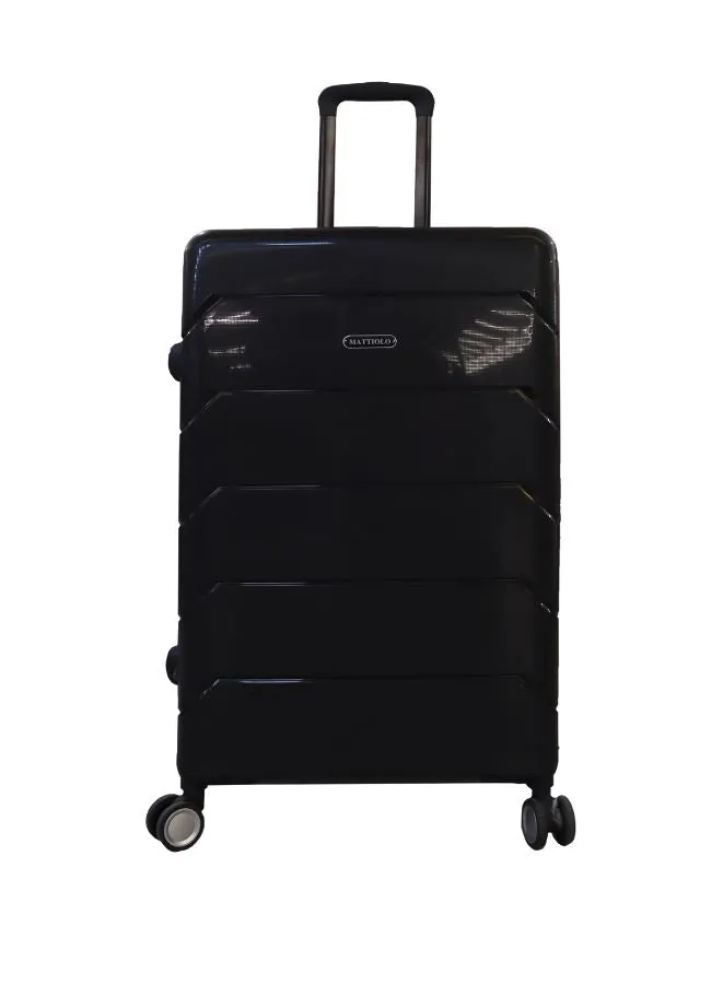 Gai Mattiolo 4-Wheeled Trolley Bag, PP Material, Italian Design, Lightweight and Durable Travel Suitcase, Set of 3