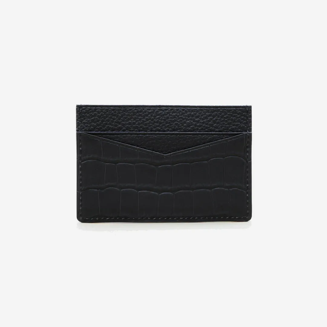 Genuine Croc Leather Slim Card Case