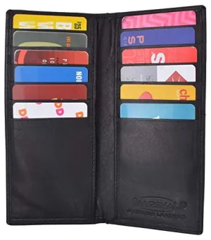 Genuine Leather Bifold Front Pocket Wallet ID Credit Card Money Holder