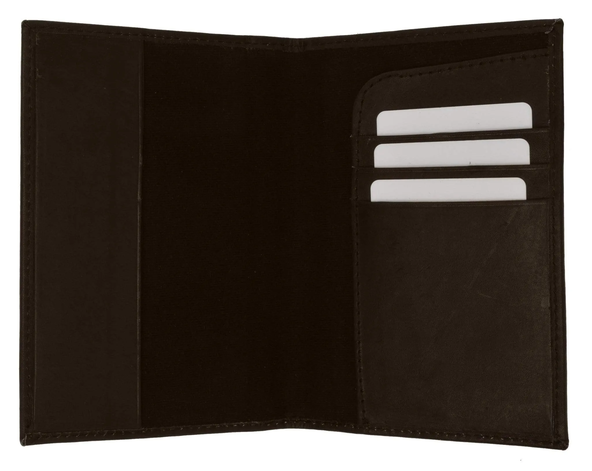 Genuine Leather Passport Credit Card Holder Wallet for Traveling 601 CF USA BLIND (C)