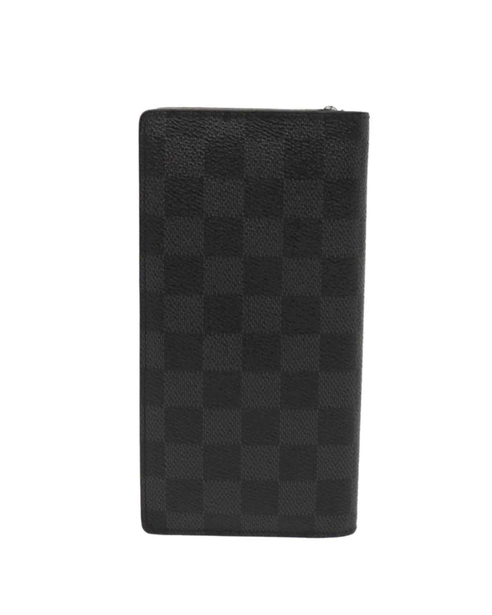 Graphite Long Wallet with Multiple Compartments and Card Slots