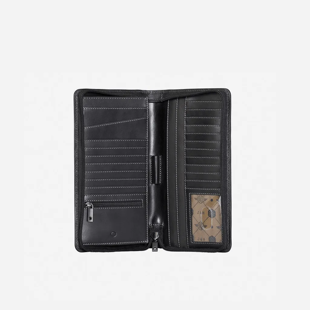 Large Zip-Around Travel And Passport Organiser