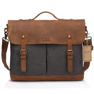 Leather Canvas Messenger