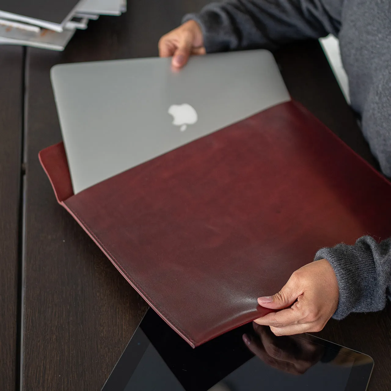 Leather Document Envelope