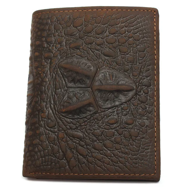 Luxury CrocEmbossed Genuine Leather Wallet