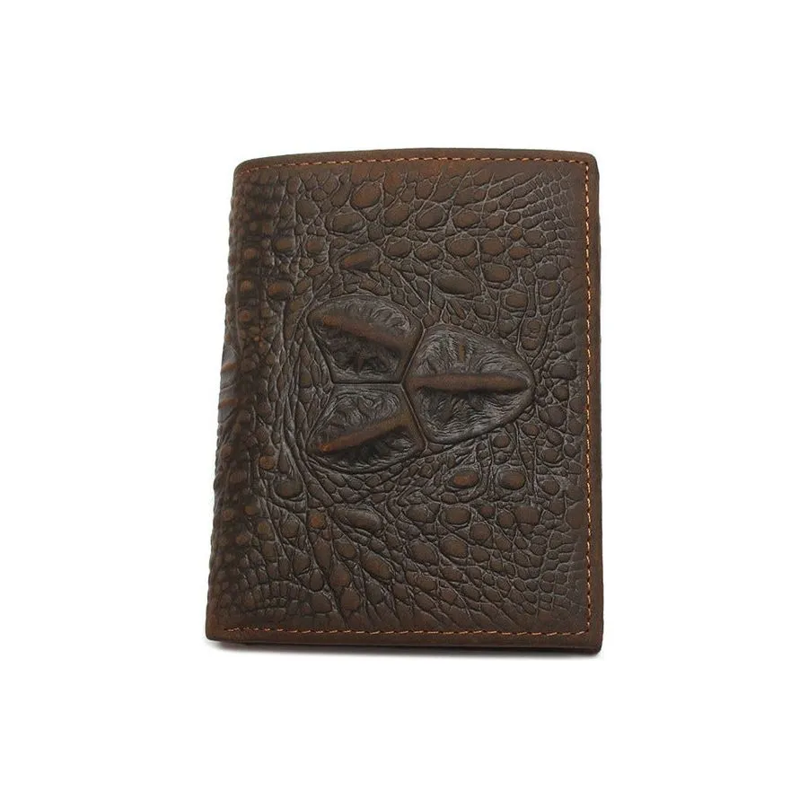 Luxury CrocEmbossed Genuine Leather Wallet