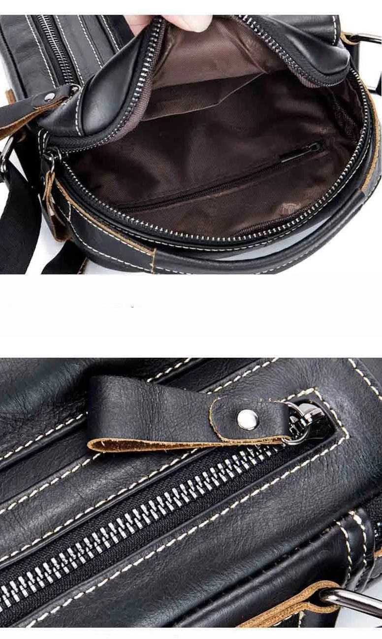 Luxury Genuine Leather Crossbody Bag - 4 Colors