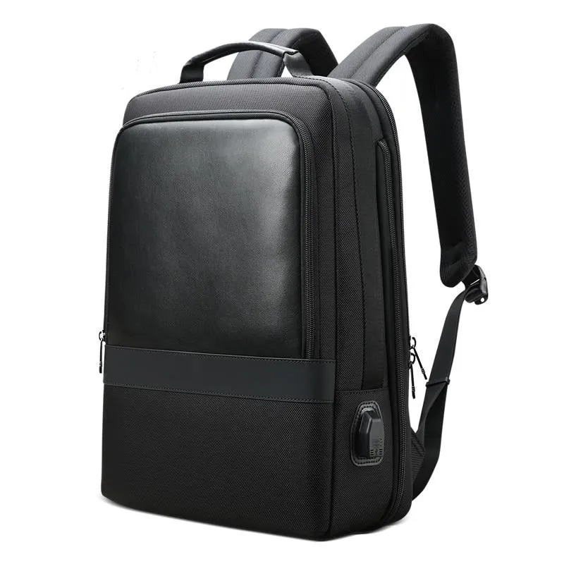 Men's Business USB Charging 15.6 Inch Laptop Backpack