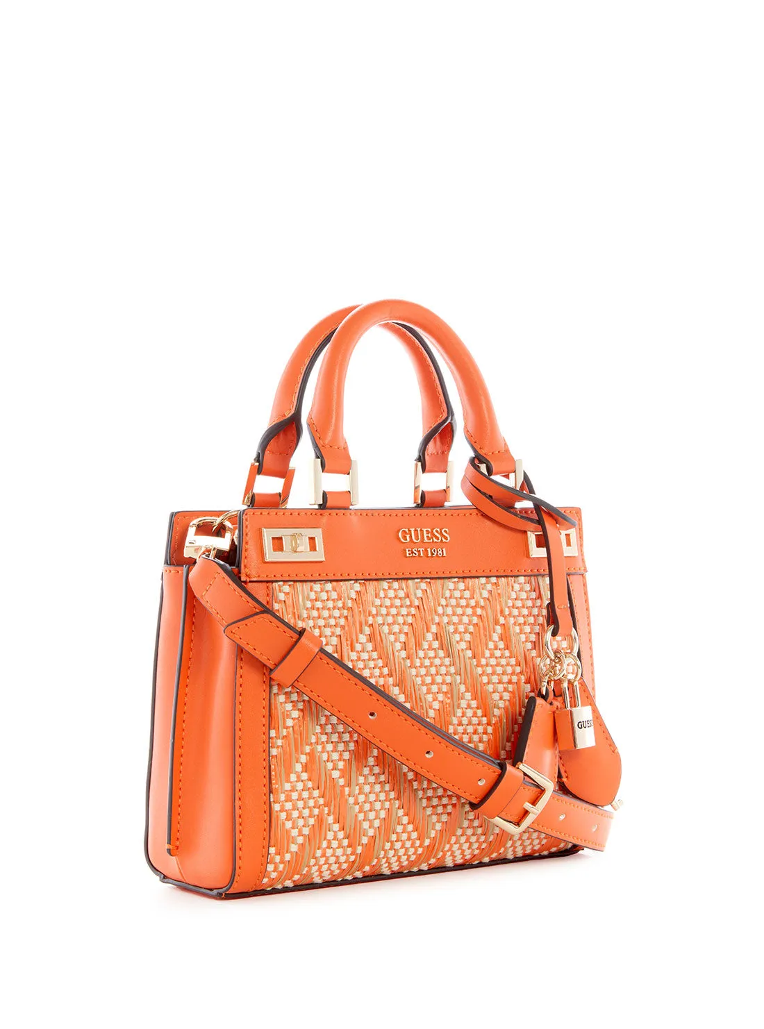 Orange Katey Mini Satchel Bag