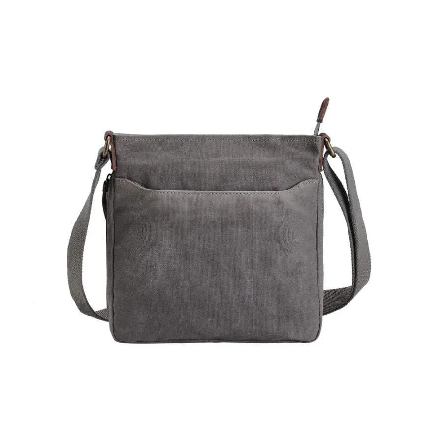 Oxford Canvas Zip Top Shoulder Bag