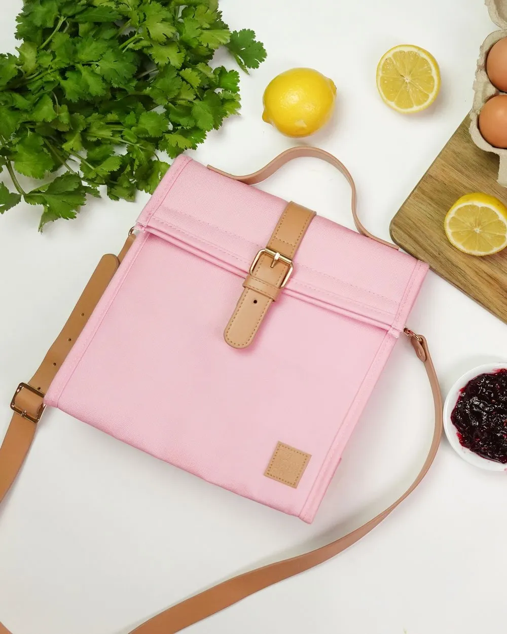 Pink Lady Lunch Satchel with Strap