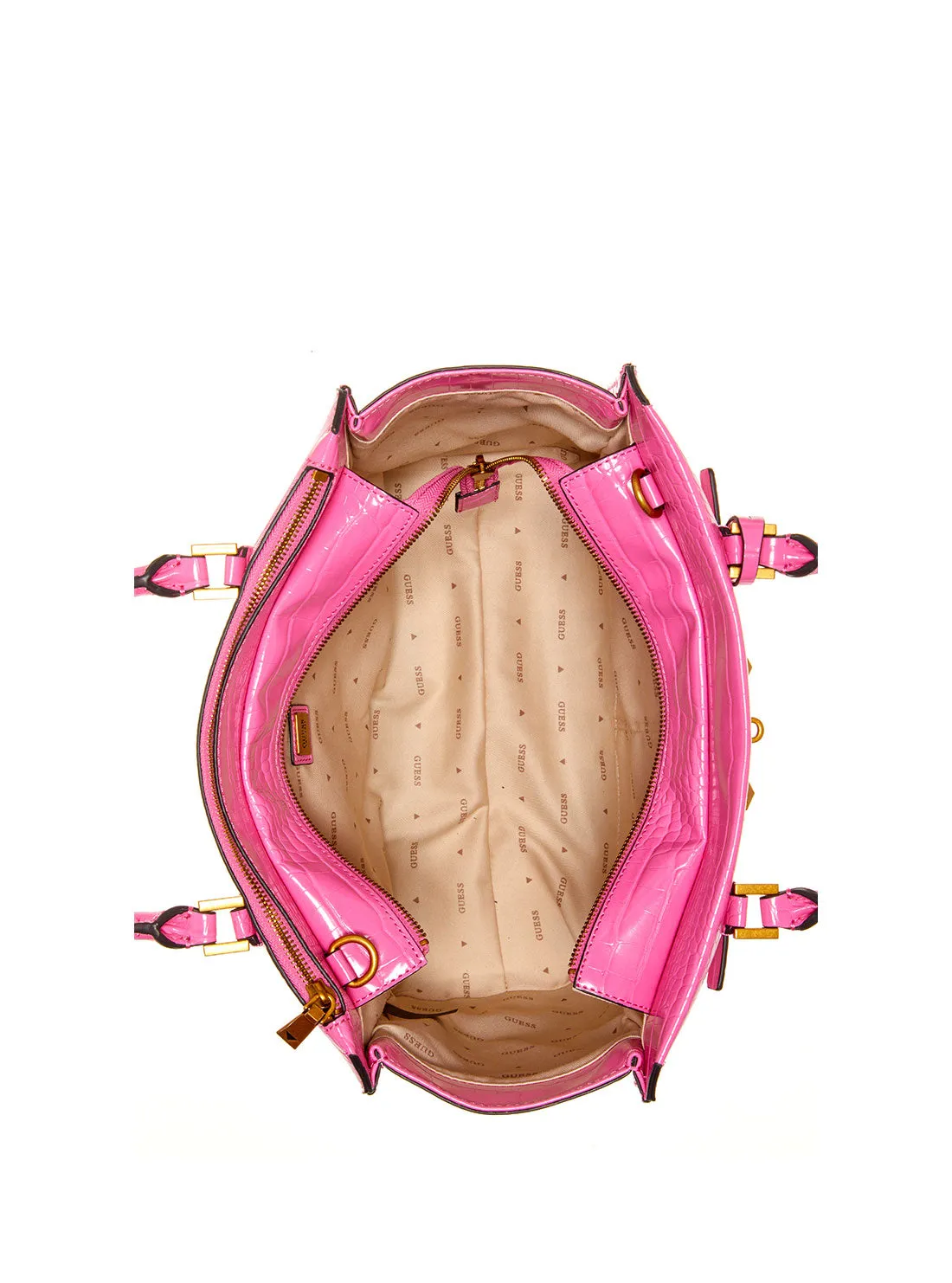 Pink Raffie Satchel Bag