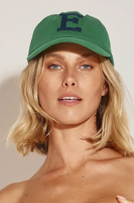 Shore Club College Letter Cap Green