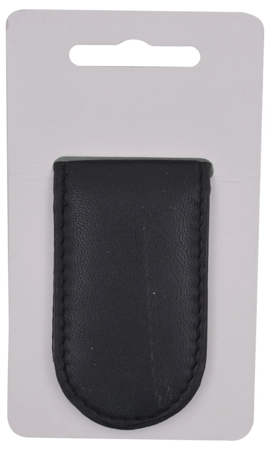 Slim Magnetic Money Clip Genuine Leather Business Card Holder for Men