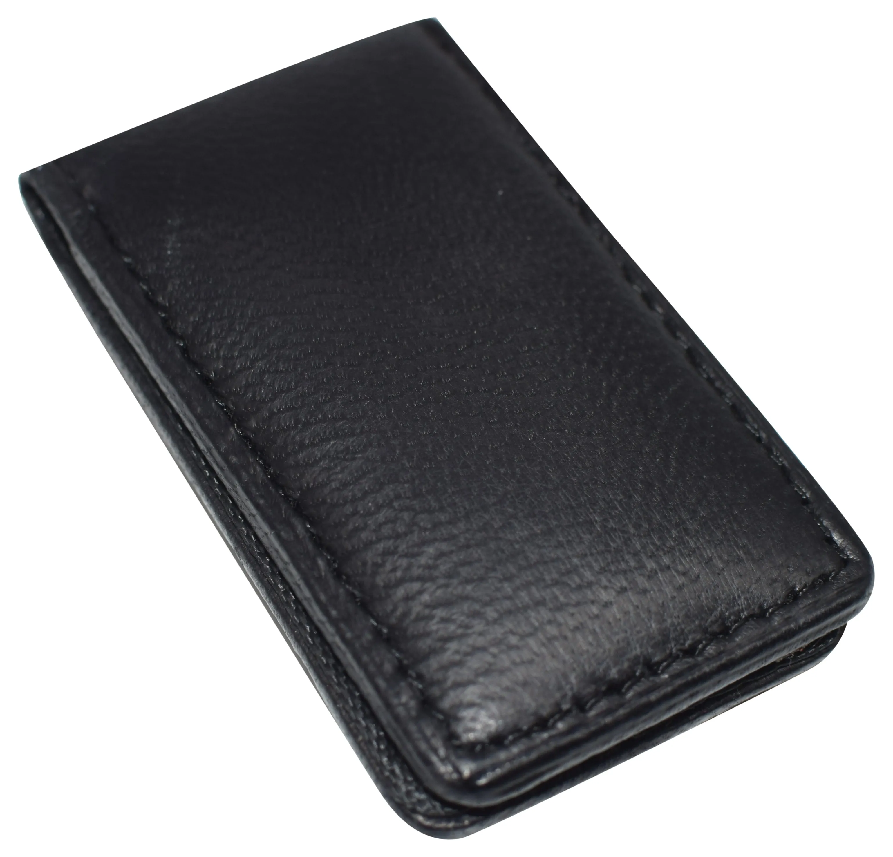 Slim Magnetic Money Clip Hunter Leather Business Card Holder for Men 812HUQ