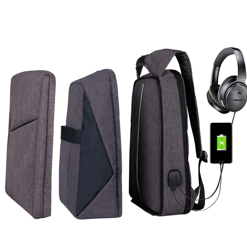 Slim Multi Compartment Laptop Backpack with USB Charging