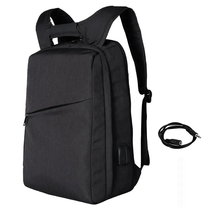 Slim Multi Compartment Laptop Backpack with USB Charging